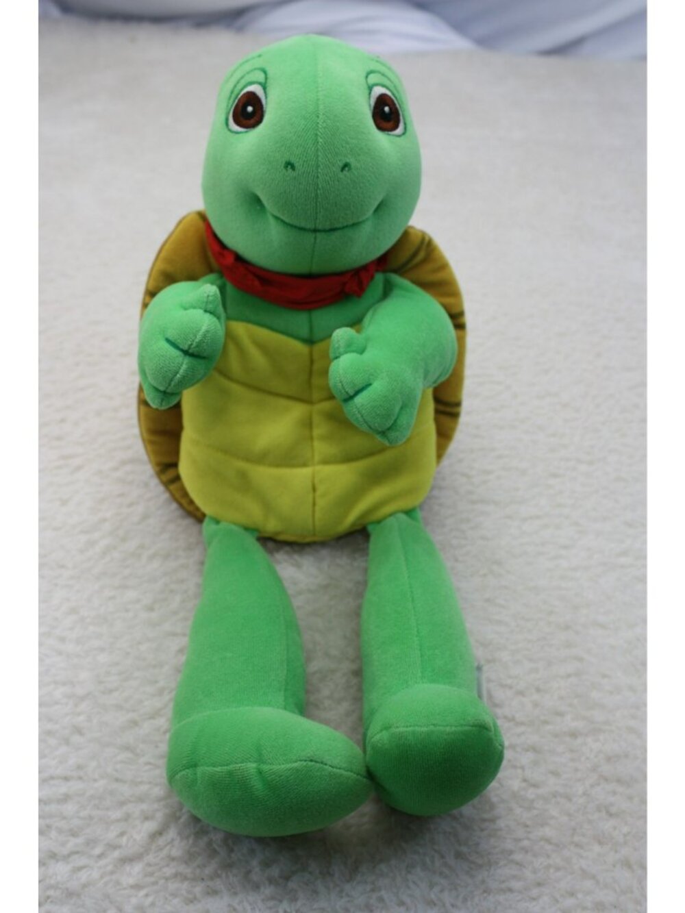 Eden Franklin Plush Turtle Stuffed Toy Kids Green/Yellow Polyester Soft Huggable
